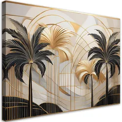 WANDBILD tropische palmen