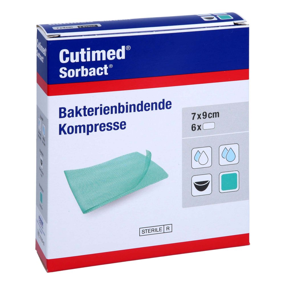 Avitamed GmbH Cutimed Sorbact Kompressen 7x9 cm 16225994