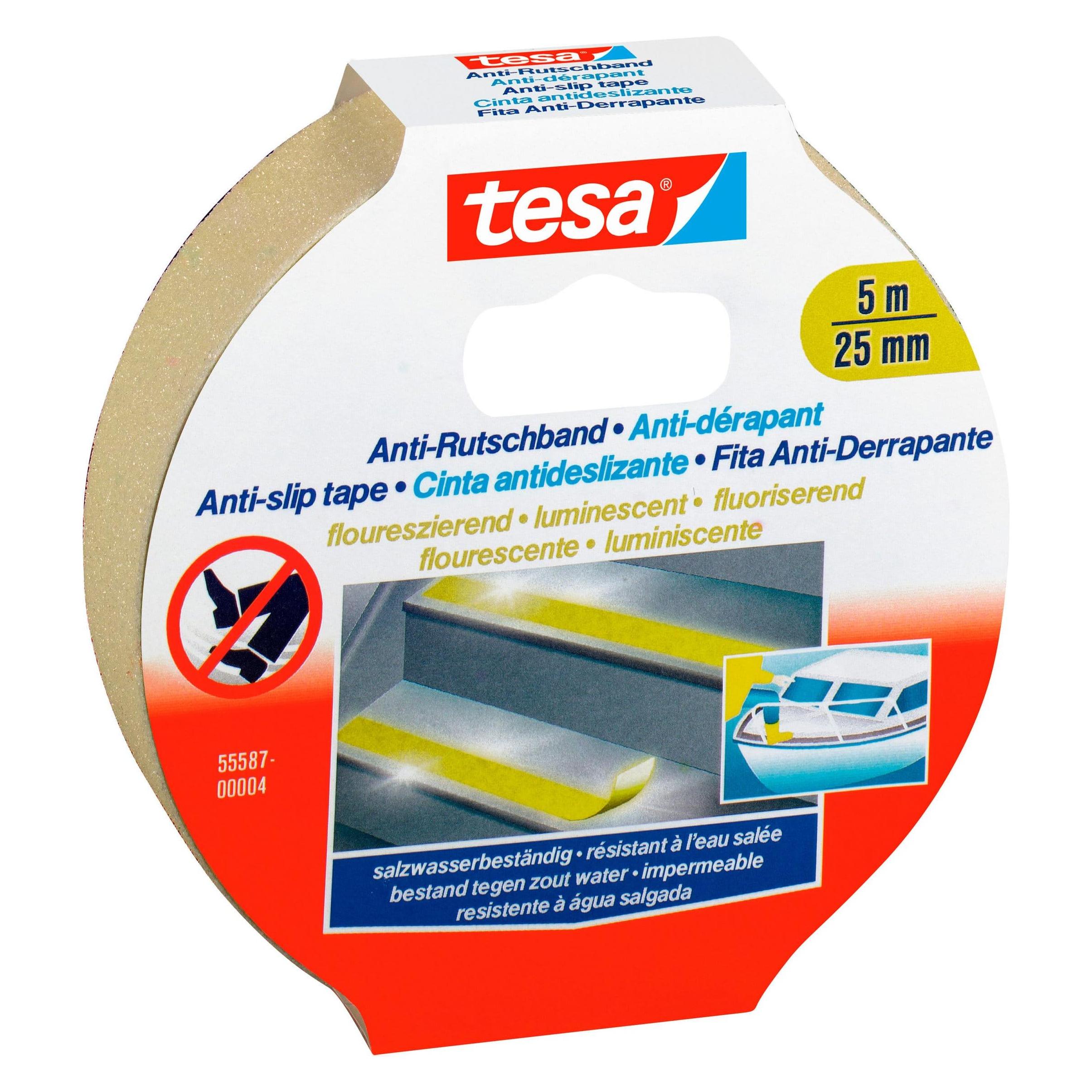 tesa Anti Rutschband, rutschfestes Klebeband für innen und aussen (25 mm) (55580-00000-11)