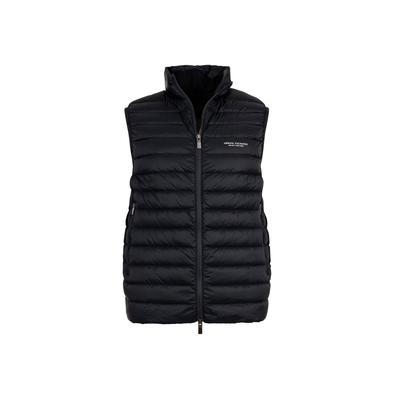 Steppweste ARMANI EXCHANGE "Steppweste DOWN WAISTCOAT 1er Pack", Herren, Gr. L, blau (dunkelblau), Obermaterial: 100% Polyamid PA., Westen Steppweste