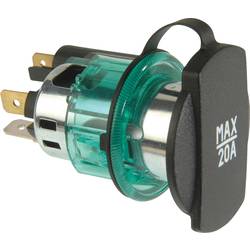 ProCar Power-Steckdose mit Spannhülse grün Belastbarkeit Strom max.=20 A Passend für (Details) Zigarettenanzünderstecker Power-Steckdose 12 V, 24 V 57906037