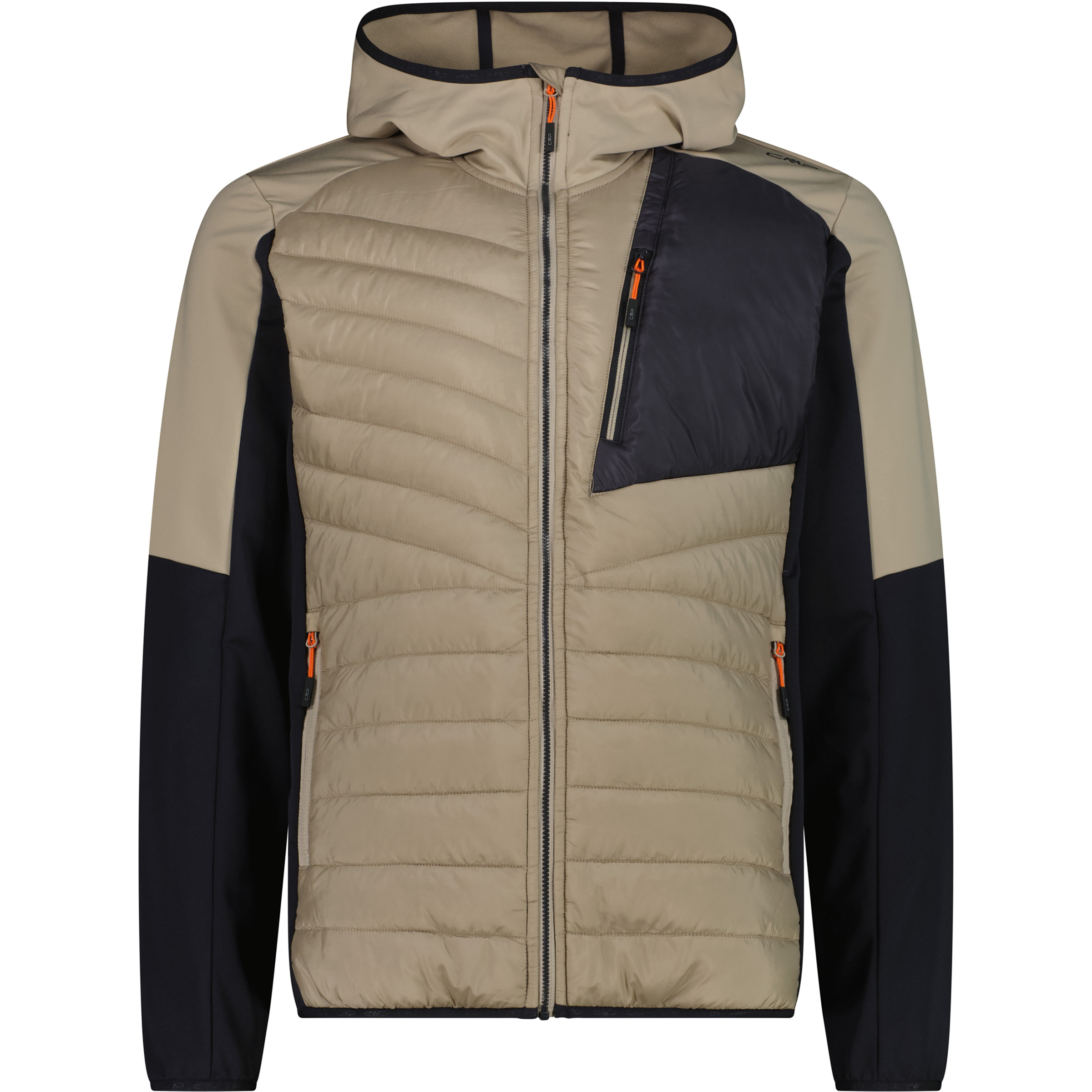 CMP Hybrid Herren Kunstfaserjacke beige Größe 4XL Trekking Isolierend