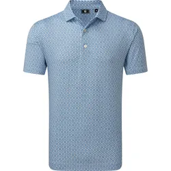 FootJoy Polo Vegas Marker Lisle, hellblau/weiss