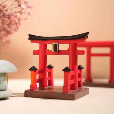 Inspired Living Mini Japanese Torii Gate Aquarium & Zen Garden Ornament mingshen r