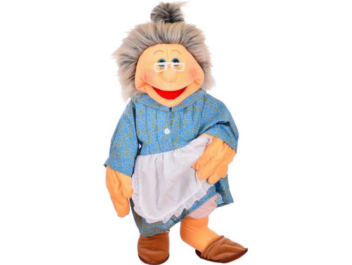 Living Puppets Handpuppe Living Puppets Handpuppe Großmutter, Oma 65 cm W501 (Packung), Sehr gut geeignet um Geschichten zu erzählen