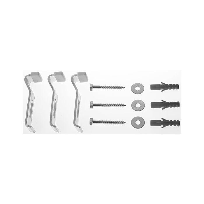 Duravit D-Code Wannenanker 790125000000000 3 Stück, für Badewanne/Duschwanne D-Code an Wand