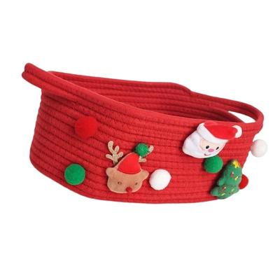 New Holiday Themed Santa Storage, Christmas Organization Bin, Gift And Toy Accessories Container red