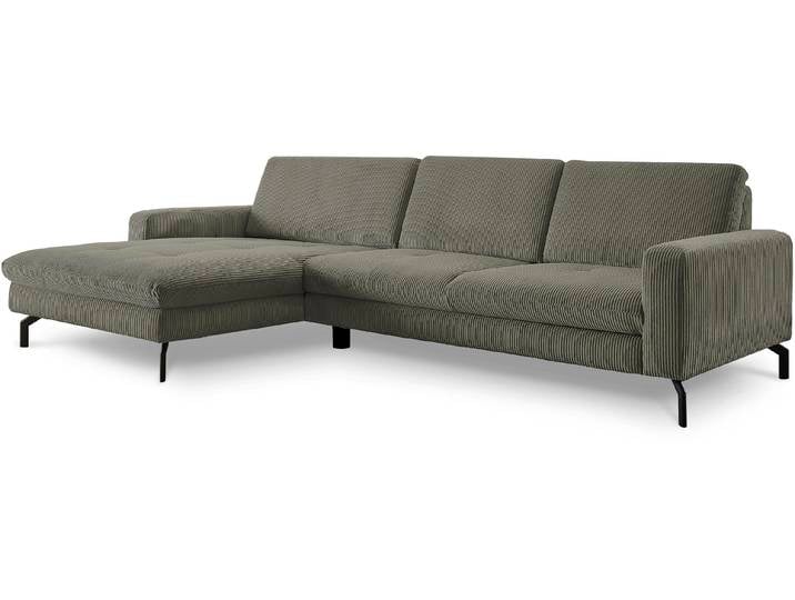 Ecksofa DIE PLANBAR MP-IN20110 L-Form mit Kaltschaum-Polsterung , grün (forest), B:302cm H:87cm T:178cm, 100% Polyester, Sofas, Ecksofa, optional mit Funktionen erhältlich