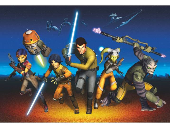 Fototapete KOMAR STAR WARS Rebels Run - Grösse 368 x 254 cm , bunt, B:368m L:254m, Papier, Tapeten, Fototapete, Kinderzimmer