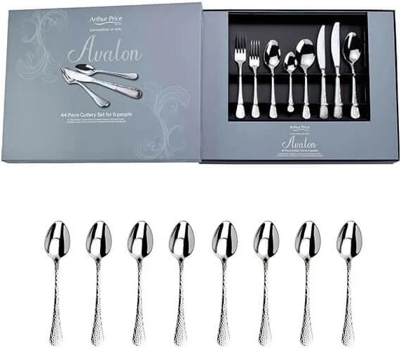 Arthur Price Avalon 44 Piece Cutlery Box Set FREE Extra 8 Tea Spoons