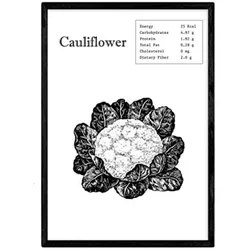POSTER Cauliflower A4 Rahmenlos