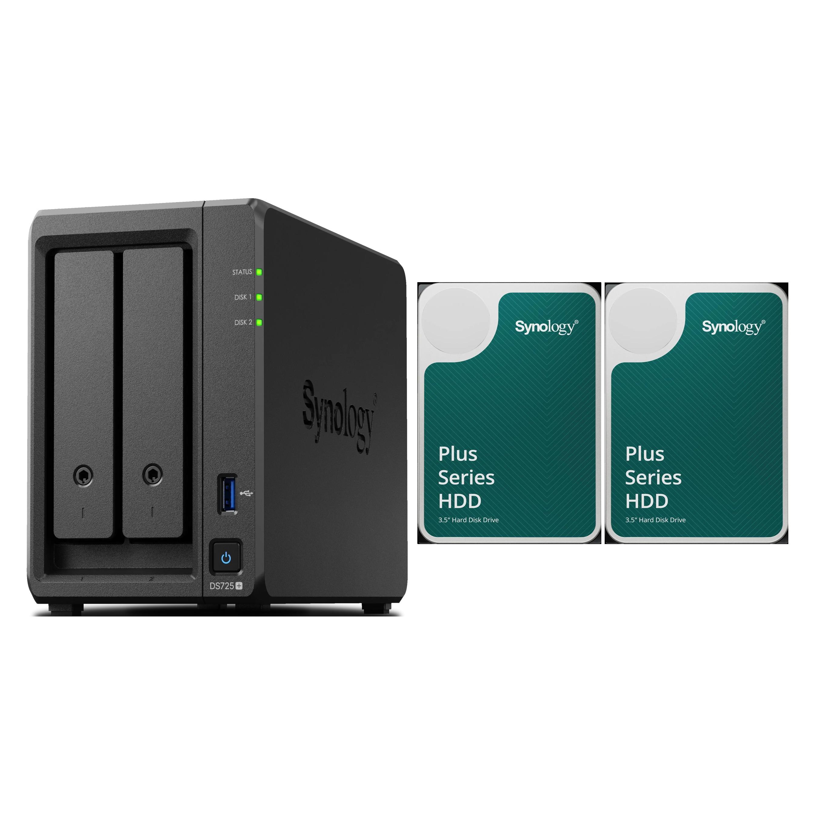 Synology SERVEUR NAS DISKSTATION DS725+ - 32TO (2X16TO) (2 x 16 TB) (NAS-DS725+-2X16TO)
