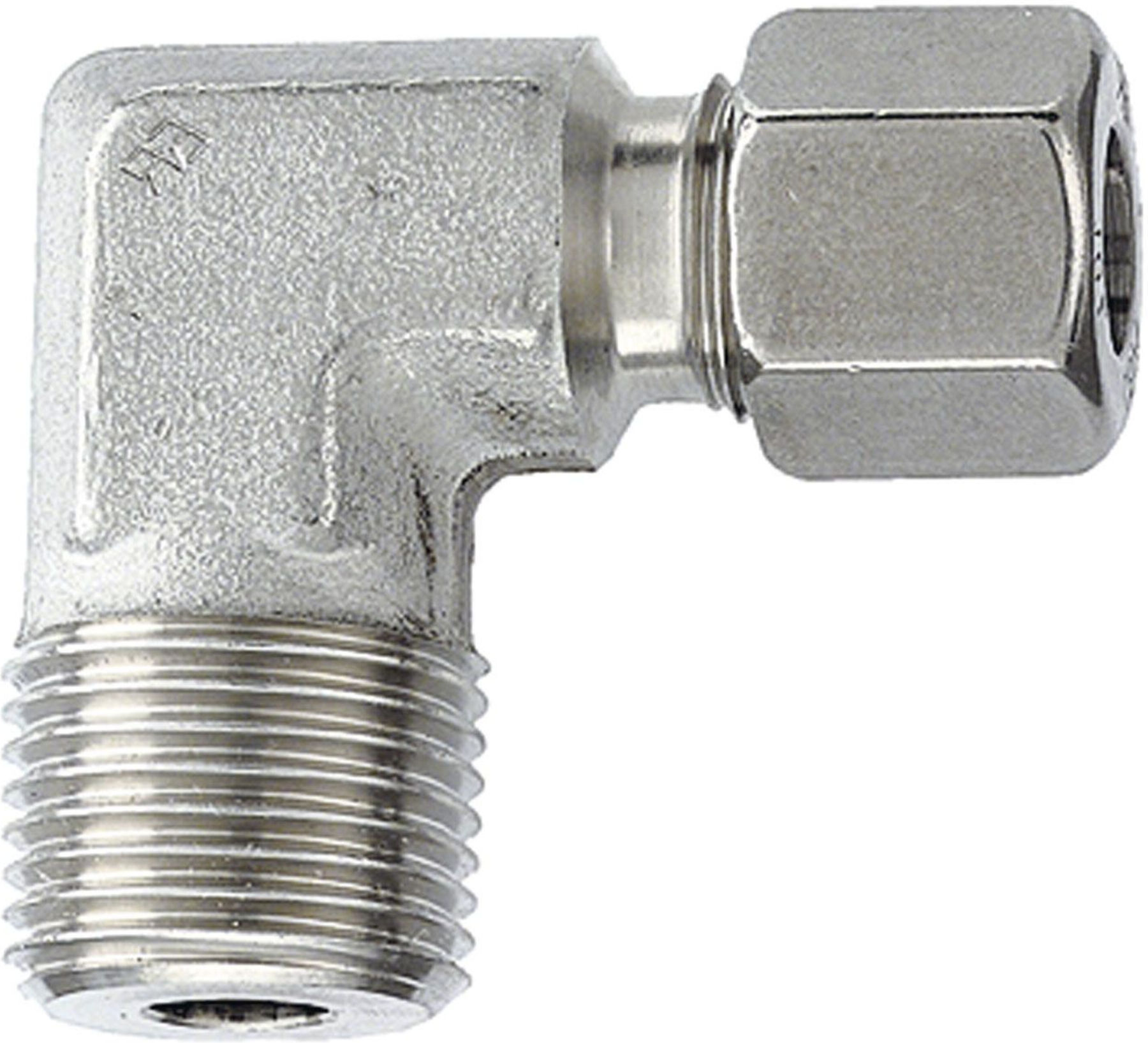Riegler Winkel-Einschraubverschr., R 3/8 a., Rohr-Ã˜ 8, ES 1.4571, 315bar (ES 97)