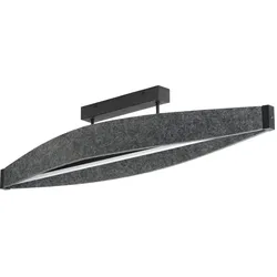 Osram, Deckenleuchte, LED Deckenleuchte Decor Flat Felt Ceiling 23W 830 Dark Grey Warm weiss 4058075847484 (800 lm)