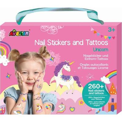 Nagelsticker & Tattoos Einhorn