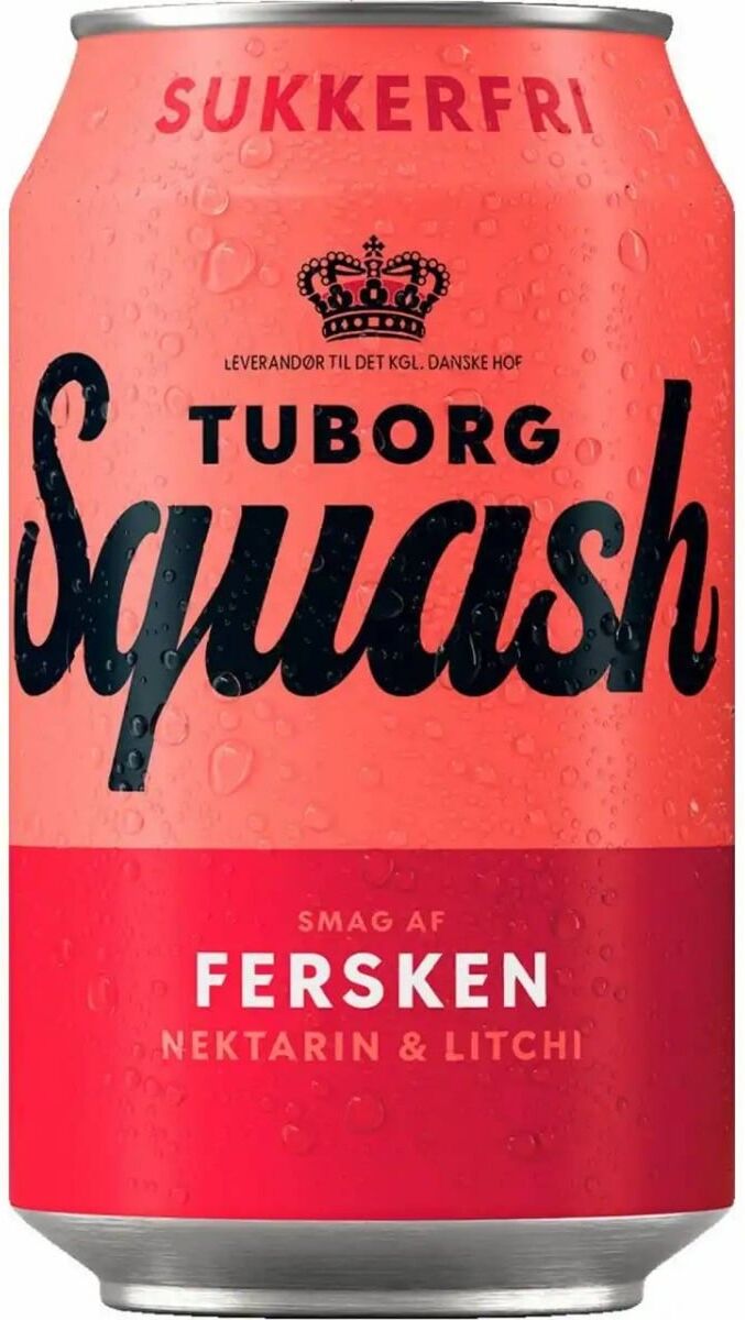 Tuborg  Squash Pfirsich zuckerfrei- pfandfreie - 24 x 0,33 L