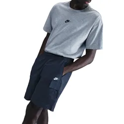 NIKE Sportswear Club Utility Shorts Herren 451 - obsidian/white L