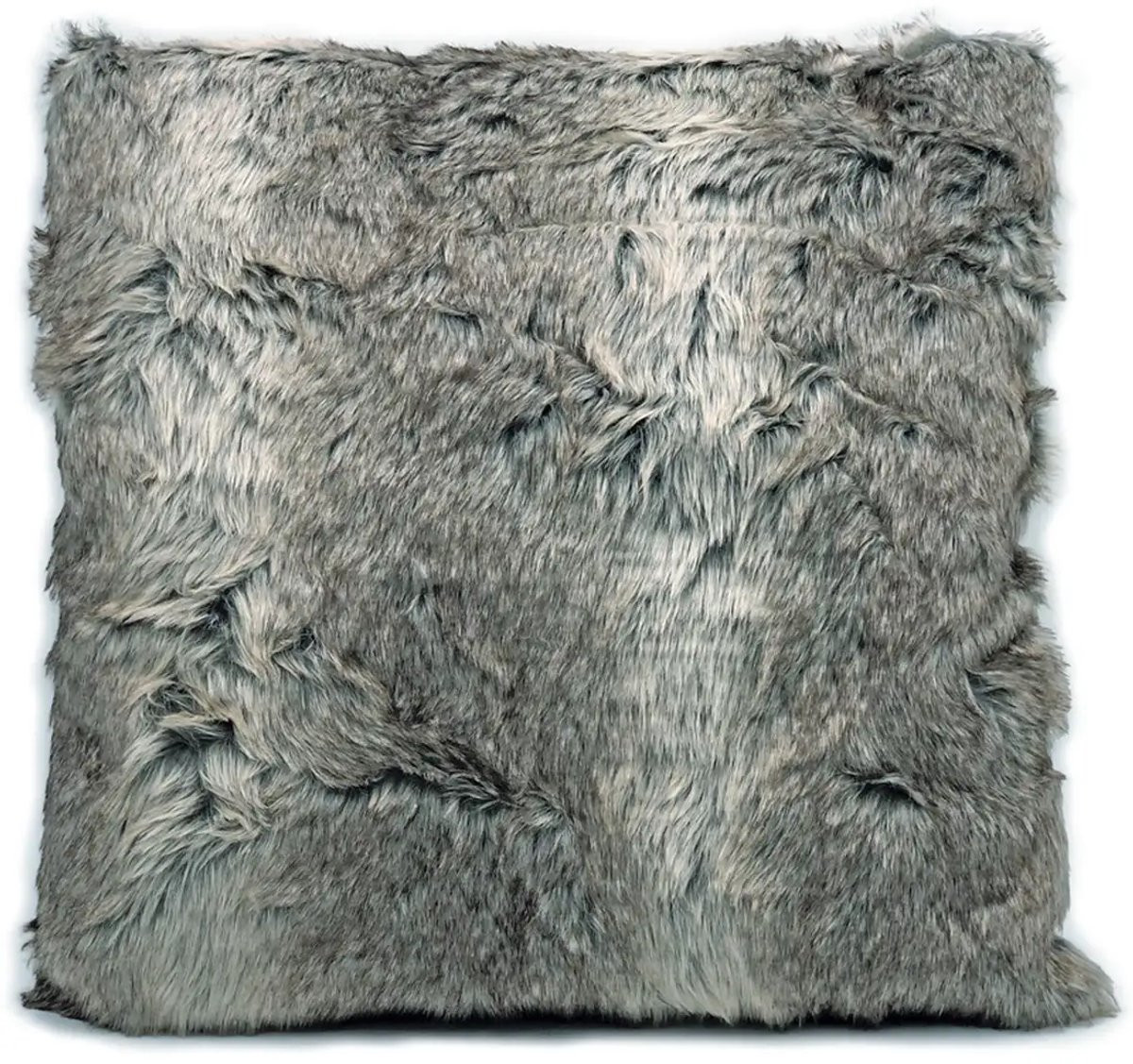 Lavandoux Bont Kussen - Imitatiebont - Taupe - 65 x 65 cm