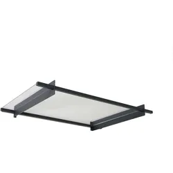 Palram - Canopia   Nancy 1.5x0.9 Vordach, anthrazit, klar