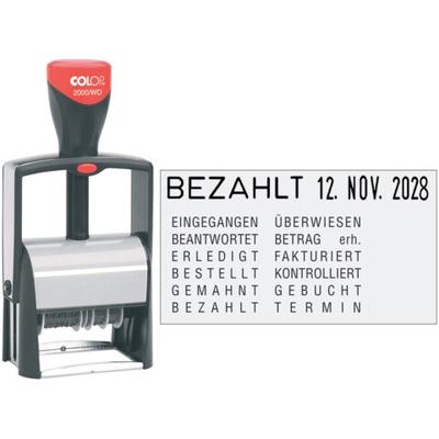 Datumstempel mit 12 Texten