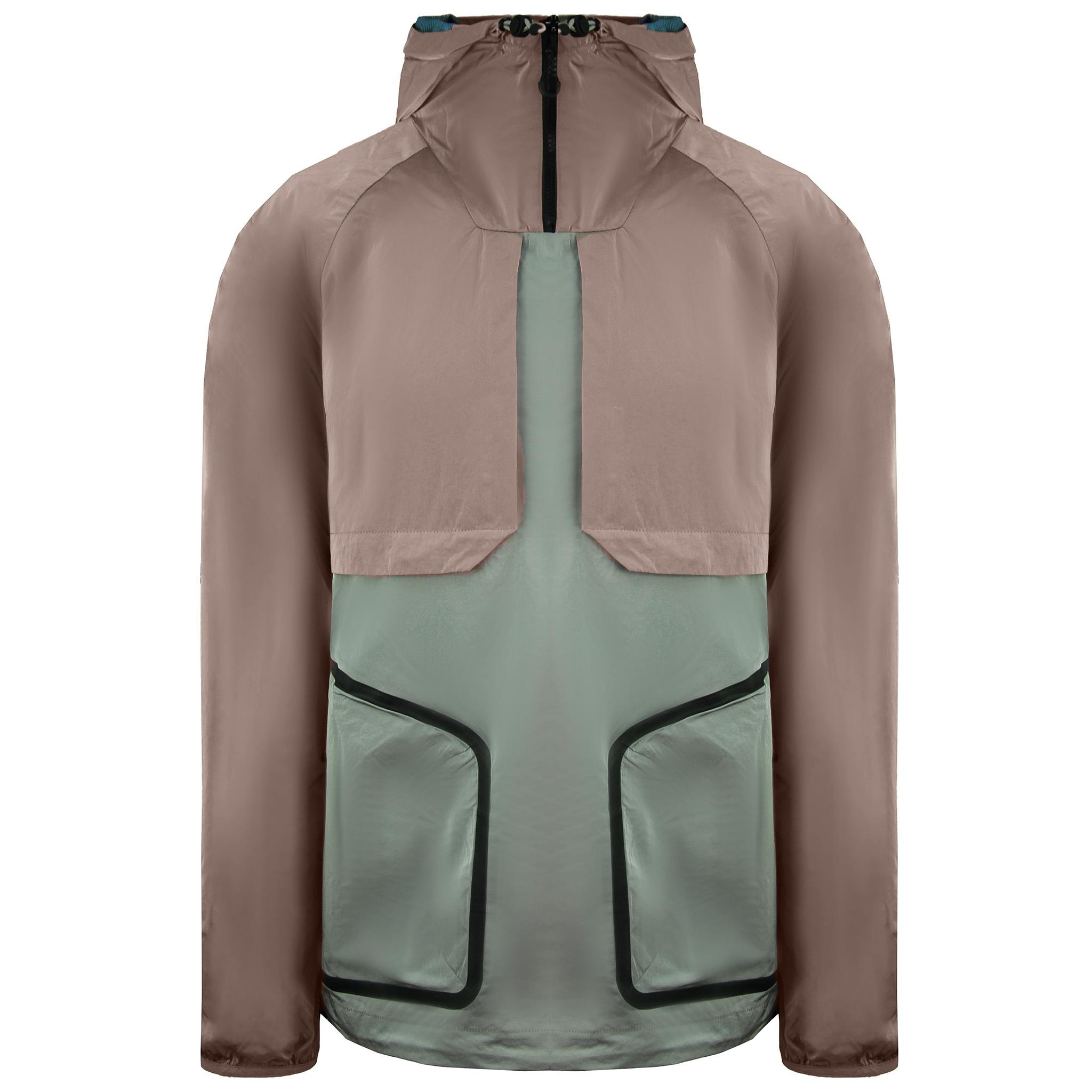 Nicce Regenjas met lange mouwen en capuchon Dusty Pink voor heren Type 9-21 211 1 01 05 0332