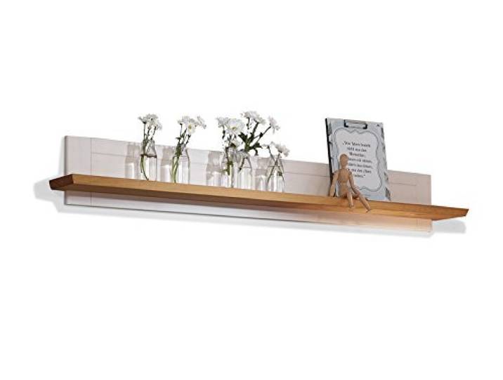 BORNHOLM Wandboard, Material Massivholz, Kiefer weiss/eichefarbig