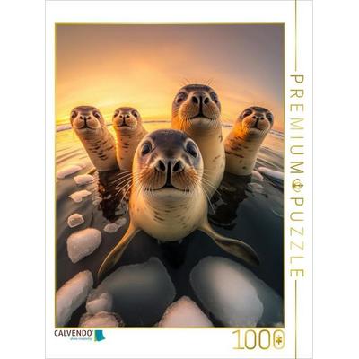 CALVENDO Puzzle Robben | 1000 Teile Lege-Größe 64x48cm Foto-Puzzle für glückliche Stunden