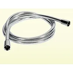 Neuesbad Kunststoff Brauseschlauch Luxus 125 cm, geriffelte Optik, beidseitiger Drehwirbel