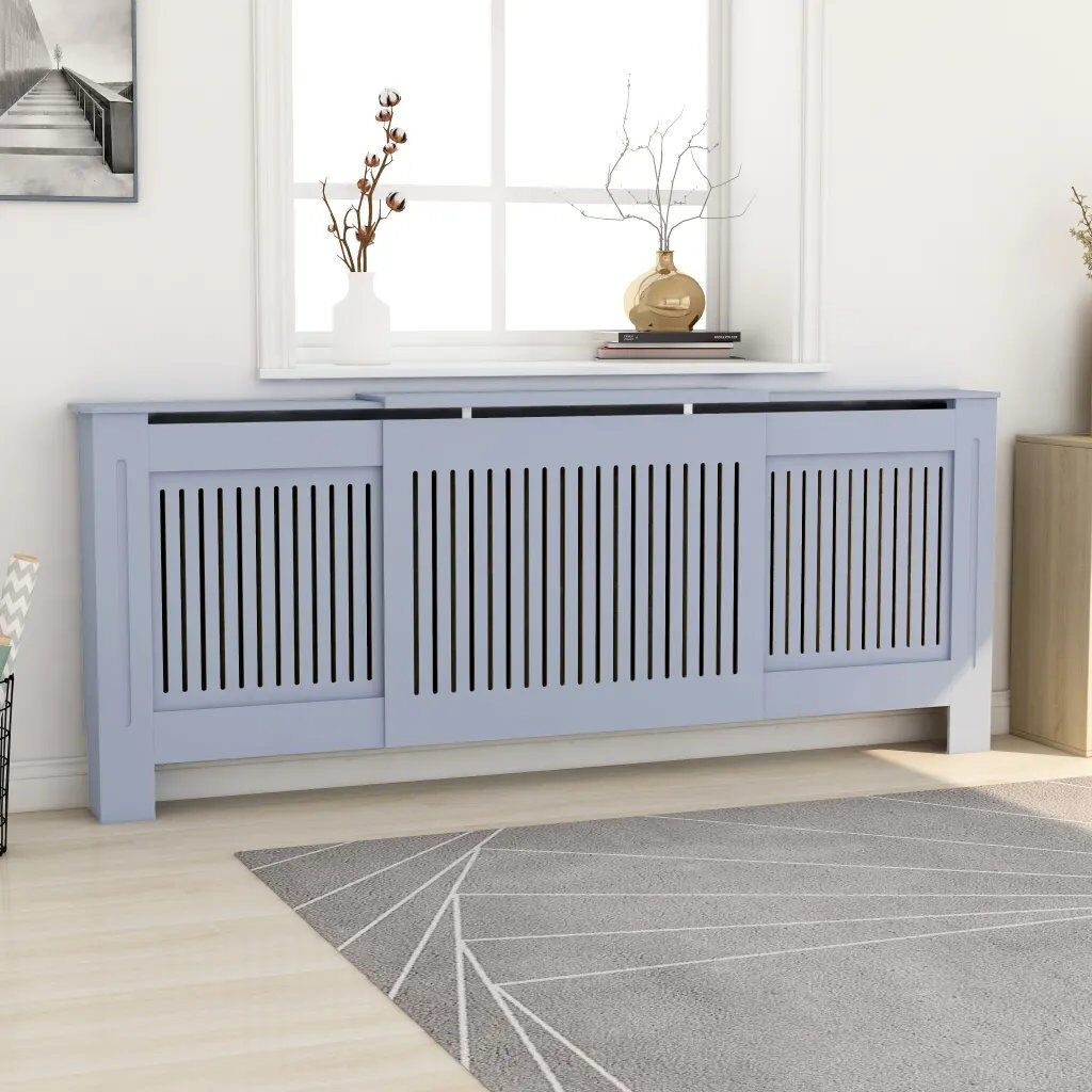 Belfry Heating Bedelia Adjustable Radiator Cover Grey 81.5cm H X 141cm W X 20.5cm D