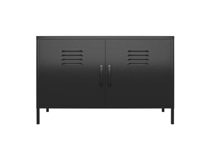Mid.you Highboard Mission District, Schwarz, Metall, 1 Fächer, 100x64x40 cm, stehend, Wohnzimmer, Kommoden & Sideboards, Highboards