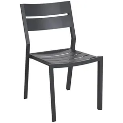 Brafab Stapelstuhl DELIA, Aluminium Dunkelgrau - Abverkauf