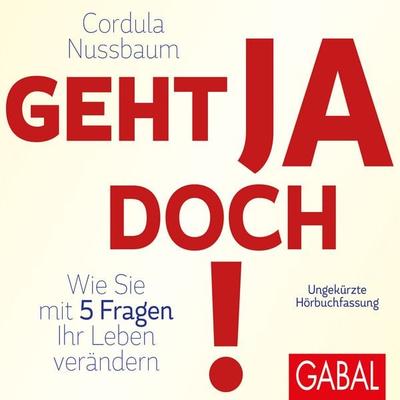 Geht ja doch! - Cordula Nussbaum, Audio, 9783956232756