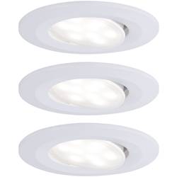 Paulmann LED-Bad-Einbauleuchte 3er Set Weiß (matt) 99935