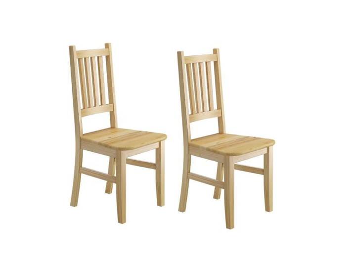 chaise de cuisine chaise de salle à manger set de 2 chaises en pin massif Eris 90.71-01-D