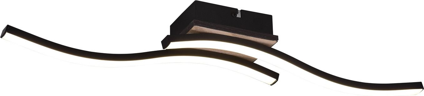 TRIO Route Design plafondlamp rechthoekig met LED
