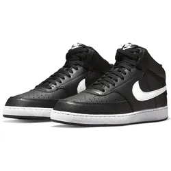 NIKE Court Vision Mid-Top Sneaker Herren black/white-black 47