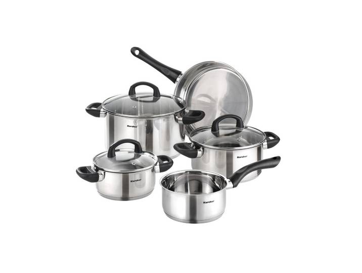 TOPFSET Mia, Edelstahl, Induktion, 5-teilig