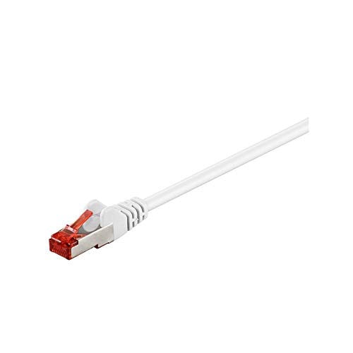 Goobay 93503 CAT 6 Ethernet/LAN verbindingskabel, S/FTP (PiMF), wit, 10 m
