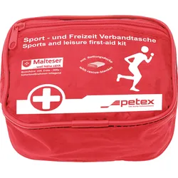 Petex Sport- und Freizeit Verbandtasche rot inklusive Rettungsdecke