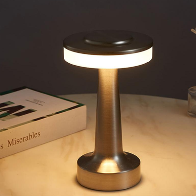HomeDecorAndMore LLC LED Bar & Table Rechargeable Decorative Lamp Silver