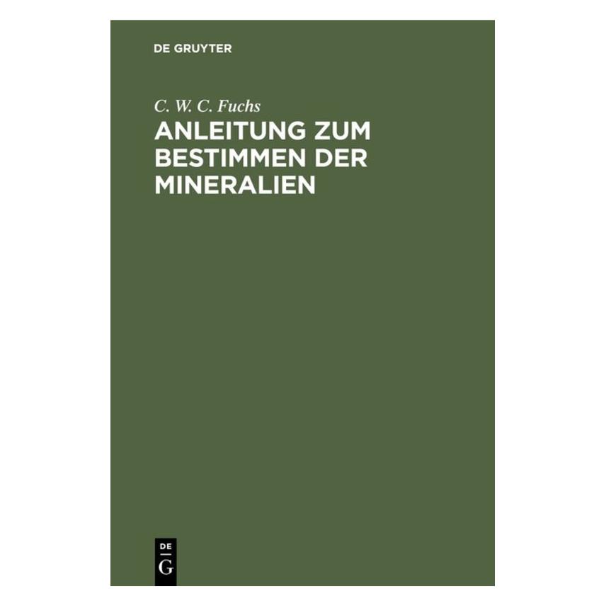 De Gruyter Fuchs:Anleitung zum Bestimmen der Miner (67772651)