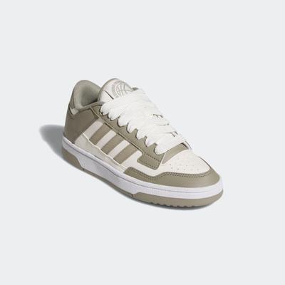 Sneaker ADIDAS SPORTSWEAR "RAPID COURT LOW", Mädchen, Gr. 40, weiß (silber pebble, cloud weiß, ftwr weiß), Synthetik, Schuhe Sneaker