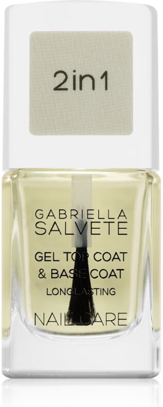 Gabriella Salvete Nail Care Top & Base Coat base and top coat nail polish with gel consistency 11 ml