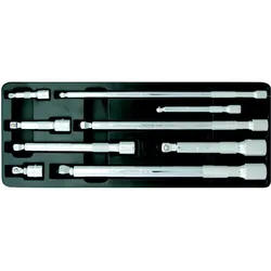 KS Tools 1/4"+3/8"+1/2" CHROMEplus Kipp-Verlängerungs-Satz, 9-tlg - 918.0009