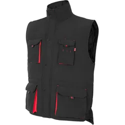Velilla, Warnweste, Gepolsterte Sicherheitsweste mit vielen Taschen (S)