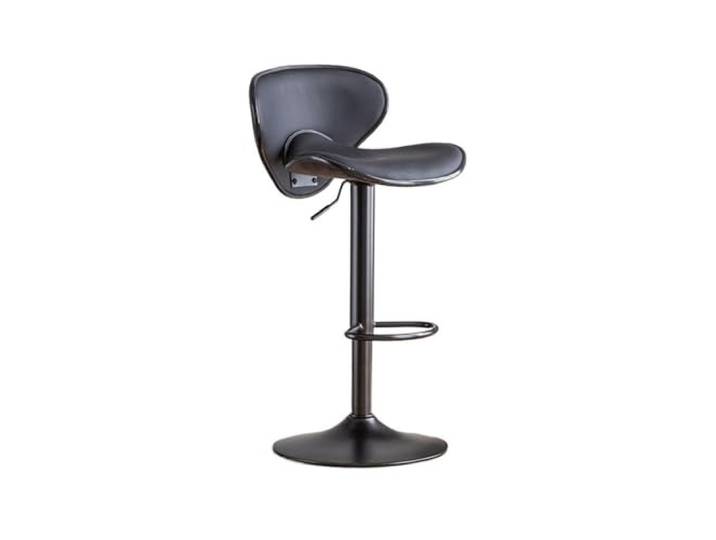 Bvn5kQ3dy Barstühle Lift Bar Kücheninselstuhl PU-Leder(Schwarz)