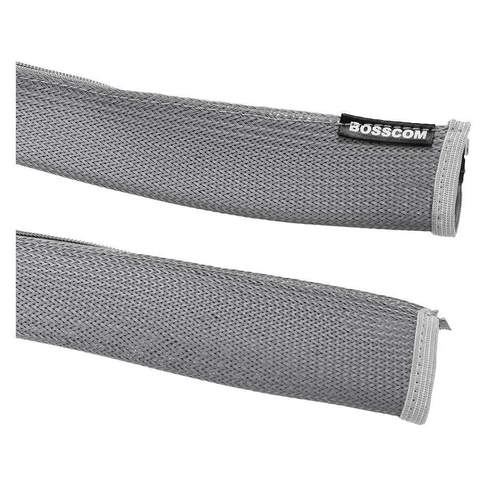 Bosscom Cable Sock With Zip - 30mm - 2m - Grey (Kabelschlauch, 200 cm) (03264921)