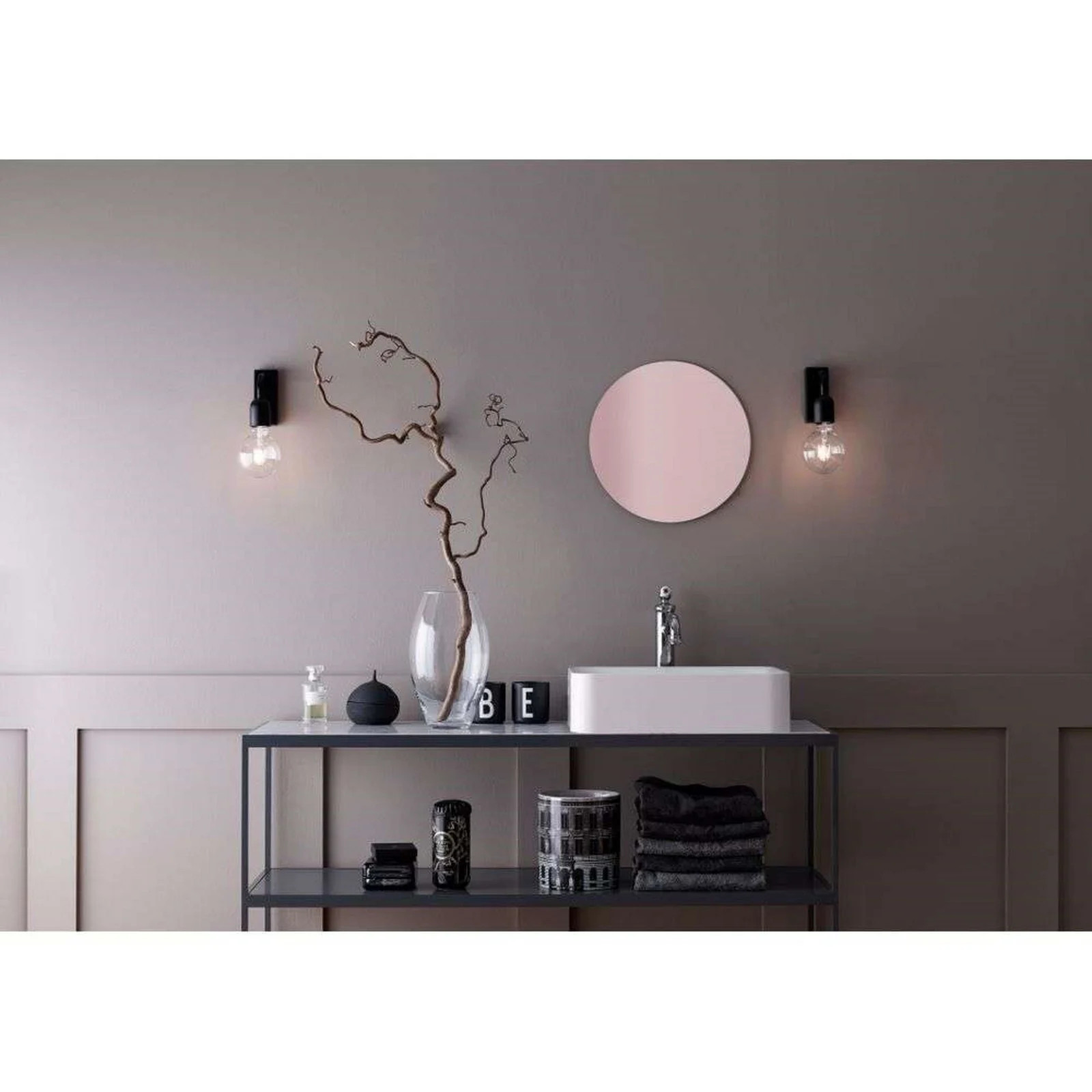 Belid Regal Wandlamp Matt Black - Metaal