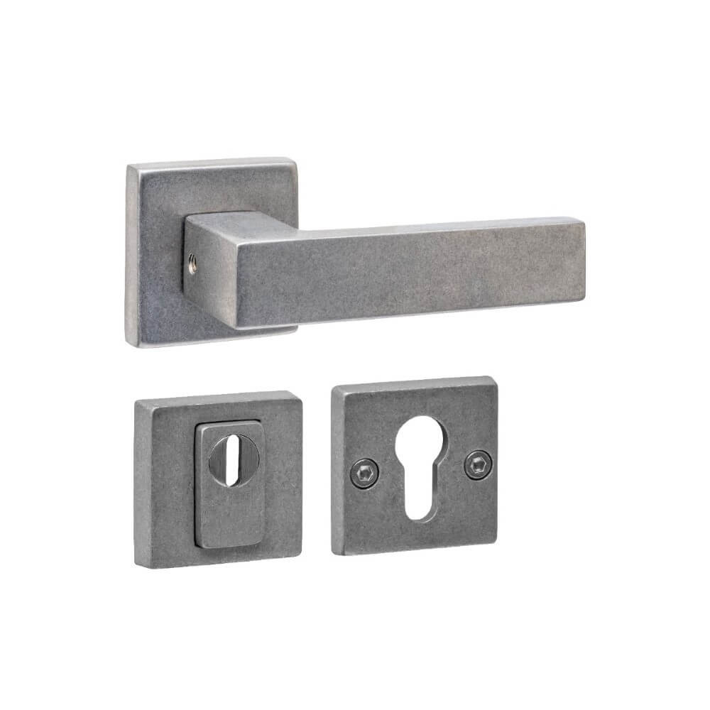 Intersteel Achterdeurbeslagset Amsterdam vierkant RVS - 0034.405727