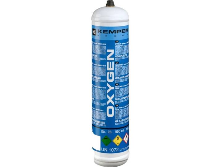 KEMPER Walkover Oxygen cartouche d'oxygène 950 ml pour mini autogène Oxykit